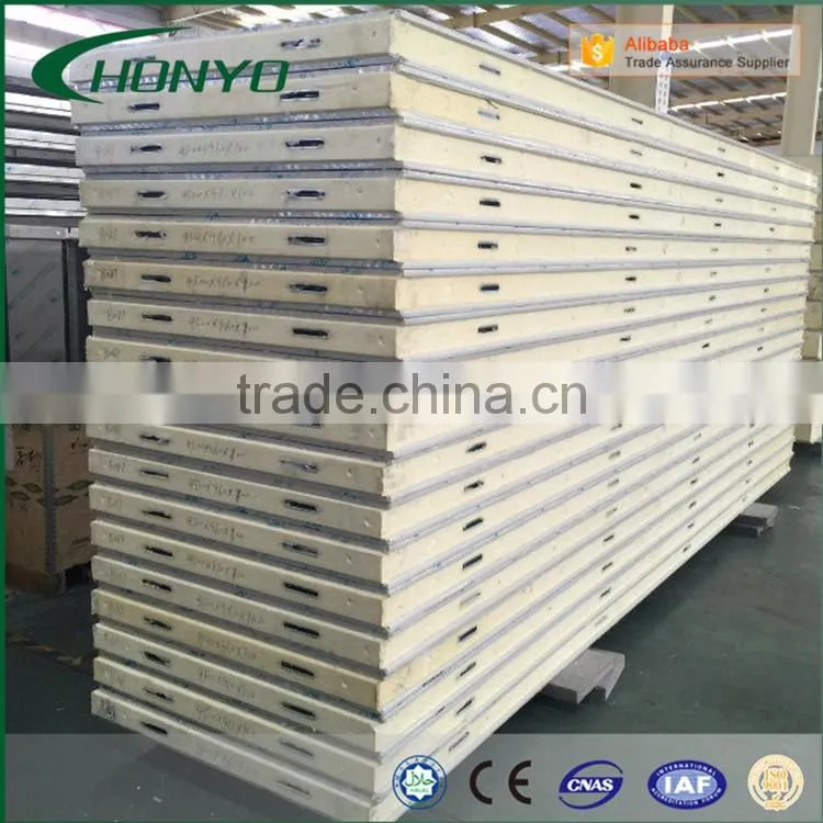 Professional Steel Sheet Fireproof Fire Resistant Modular Cold Room PU Polyurethane Sandwich Panels With CamLock