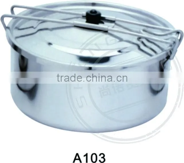 high grade picnic removable handles cooking pots