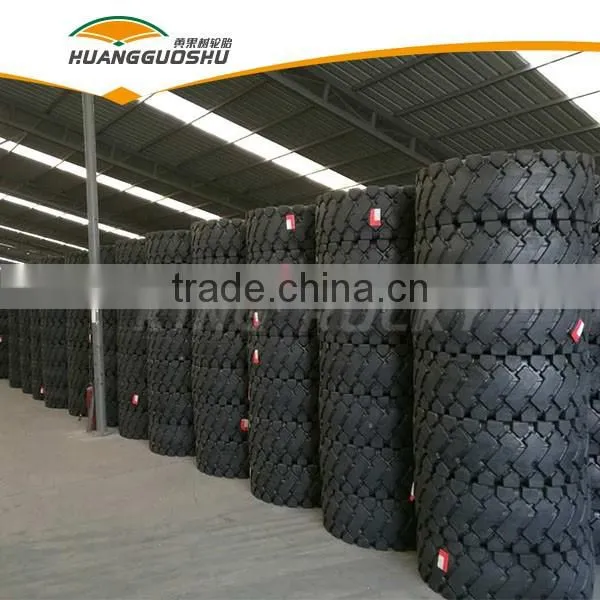 china HUANGGUOSHU brand truck used otr tires 23.5-25