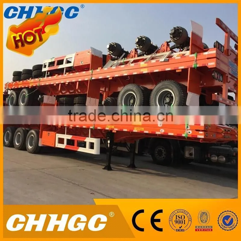famous brand heavy duty truck flatbed trailer for wholesales