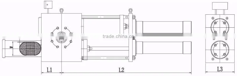 Continuous plastic filter extruder screen changer for pa