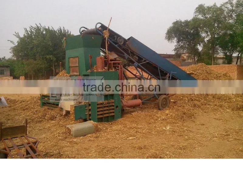 XSQ-50 Hydraulic fully automatic Horizontal hay and straw baler machine,baling press