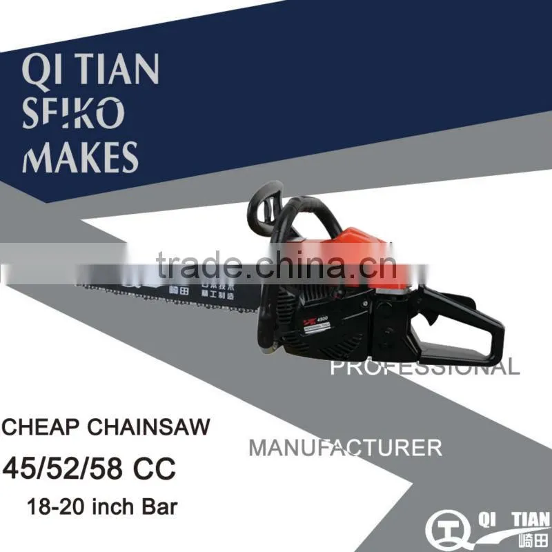 45cc 52cc 58cc gasoline chainsaw petrol chain saw 5800