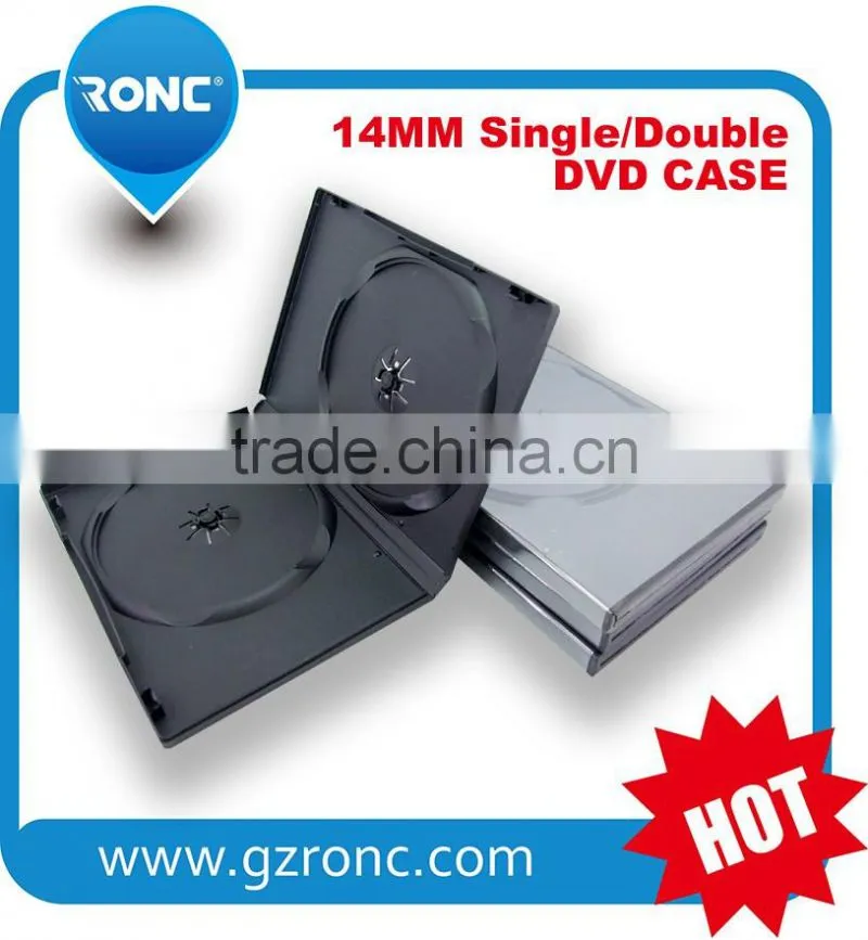 Eco-friendly single side 7mm plastic dvd cases