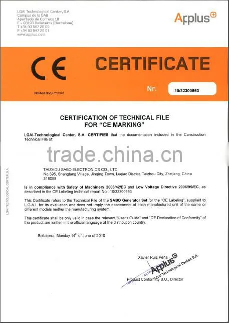 CE GOST ISO 3kva gasonline generators for sale