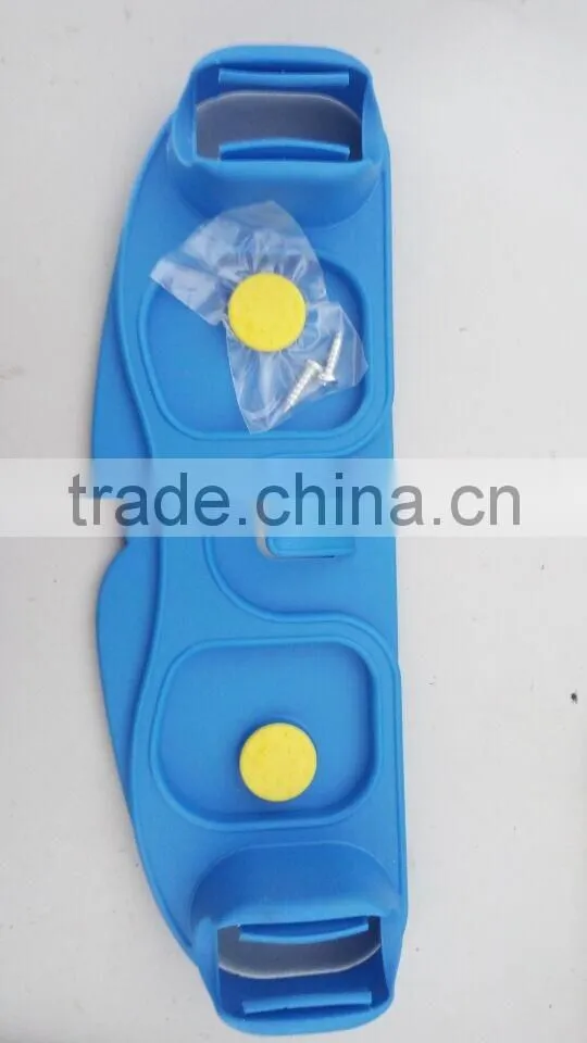 plastic besom and mop hook rack with glue and screw