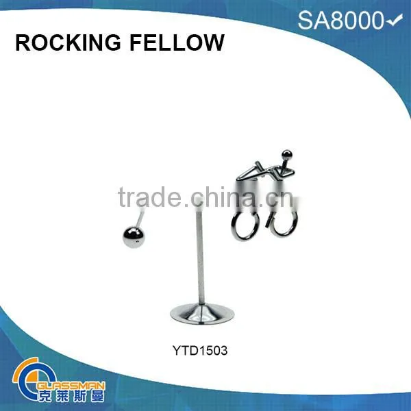 small balanceman with metal base