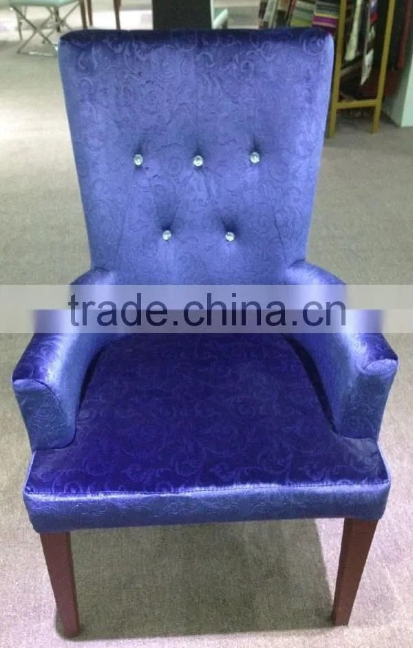 Luxury antique fabric dinning chair with many color best price high quality