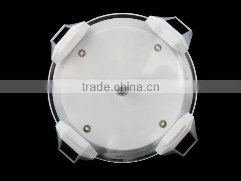 Solar Power Rotating Display Stand With 4 LED Light For Sale