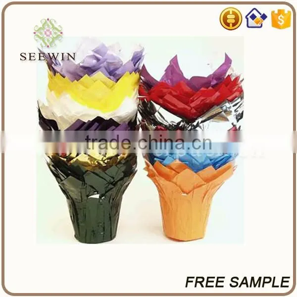 varies pattern color round flower plant pots