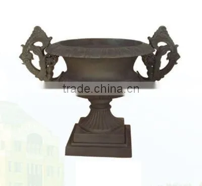 cast iron clay garden flower pot
