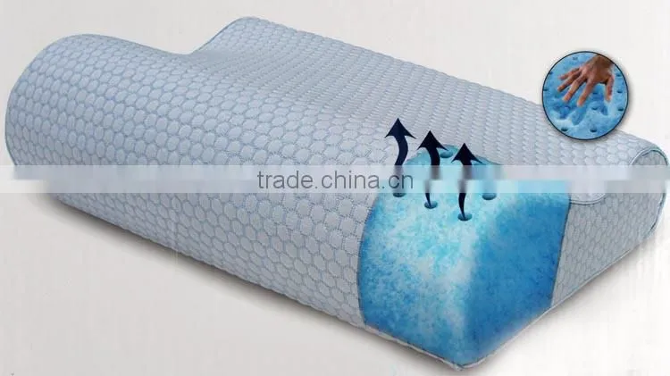 High quality luxury breathable soft fabric contour memory foam orthopedic pillow