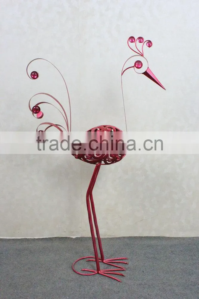 Metal peacock garden decoration