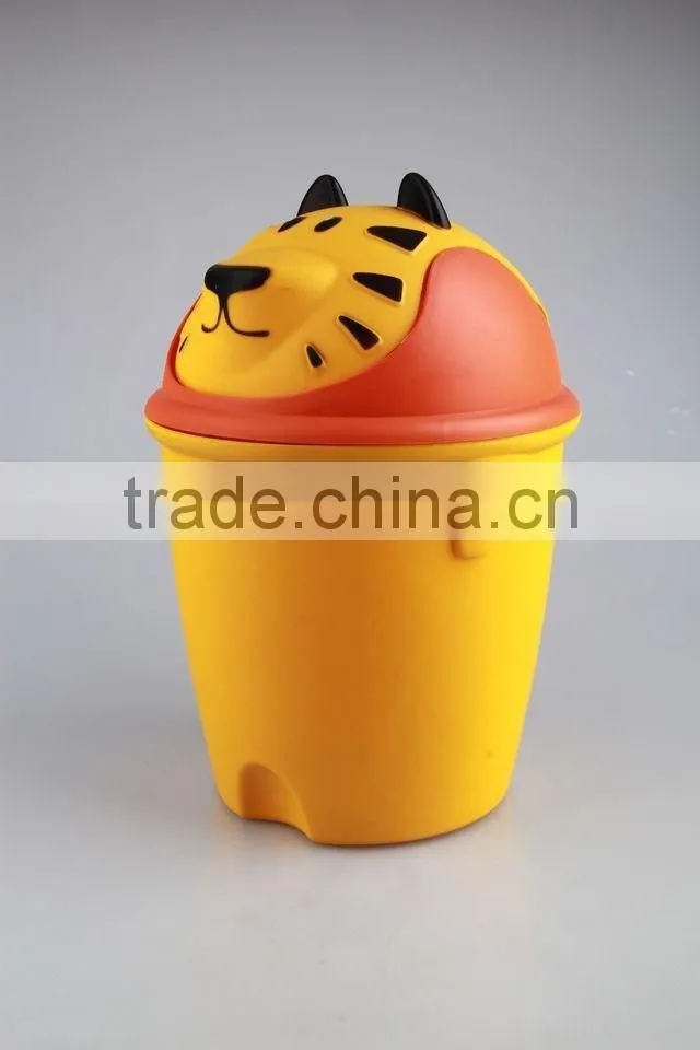 Rubbish Bin Household Garbage Can/Animal Design Plastic Trash Can
