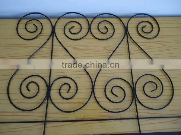 scrolled garden fence