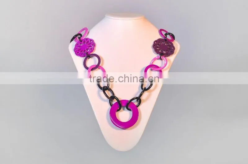 Horn necklace made of natural buffalo horn in Vietnam