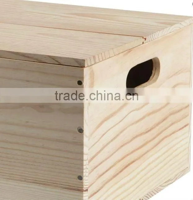 wooden box drop on lid