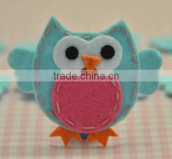 hot selling eco friendly new products promotional gift cute felt scrapbooking wholesale fabric owl on alibaba express