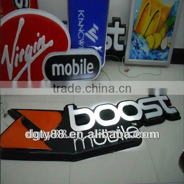 adversting lampshade/led light box/plastic light box/products