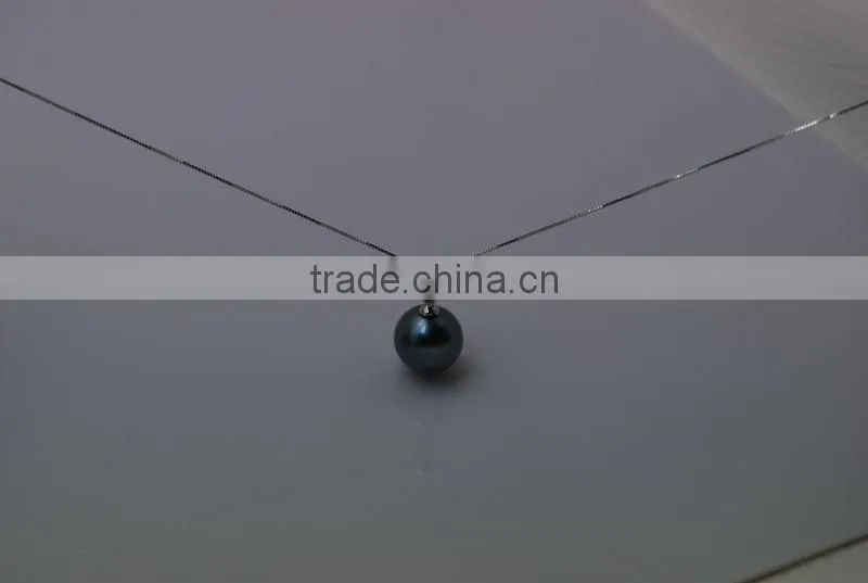 17'' 11-12mm tahitian pearl pendant peacock blue different designs pearl necklace