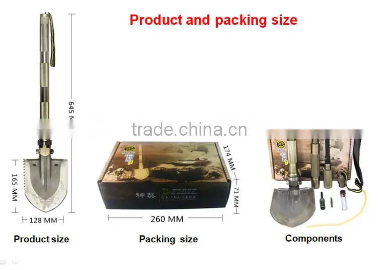 Outdoor Camping Tool Multifunction Camping shovel Camping Spade