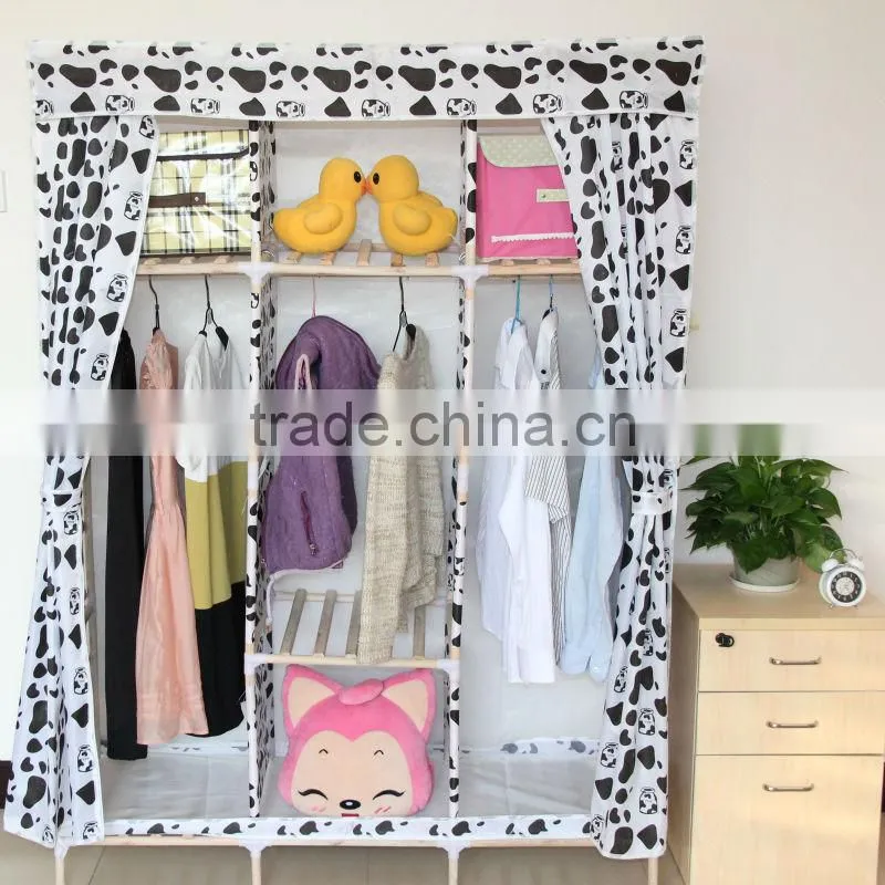 factory price removable collapsible wardrobes for home furniture