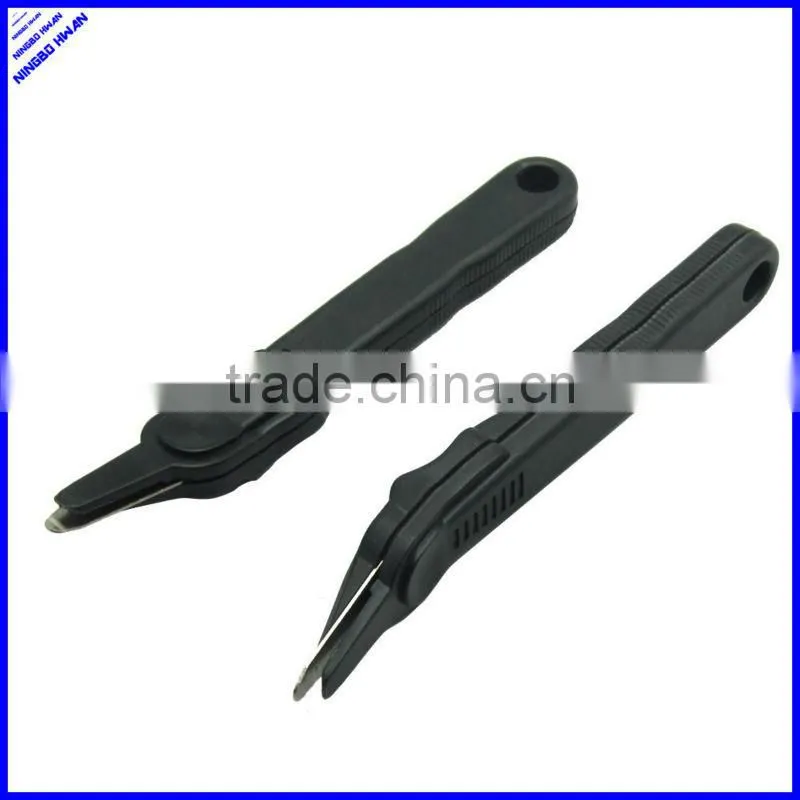 Cheap office mini simple unique hand plastic staple remover and letter opener
