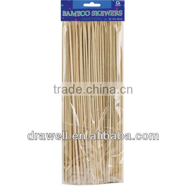 BS-1025 100Pcs 10" bamboo skewers
