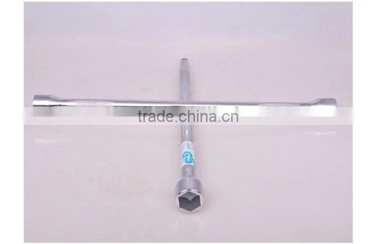 High Quality Mirror finish Knurling Cross Rim Wrench/X Cross Rim Wrench