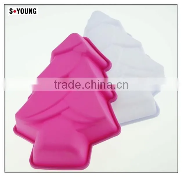 10107 Christmas tree shaped silicone chocolate mould and mold