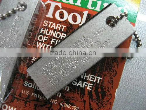 Survival Camping Hiking Emergency Fire Starter Flint Match Lighter KeyChain