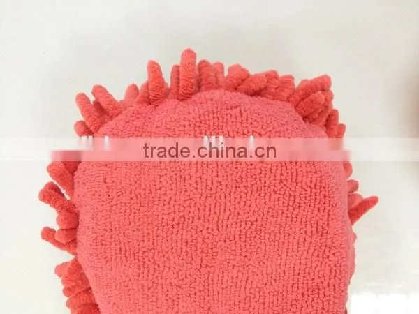 polyester terry cloth chenille microfiber washing pad for cars