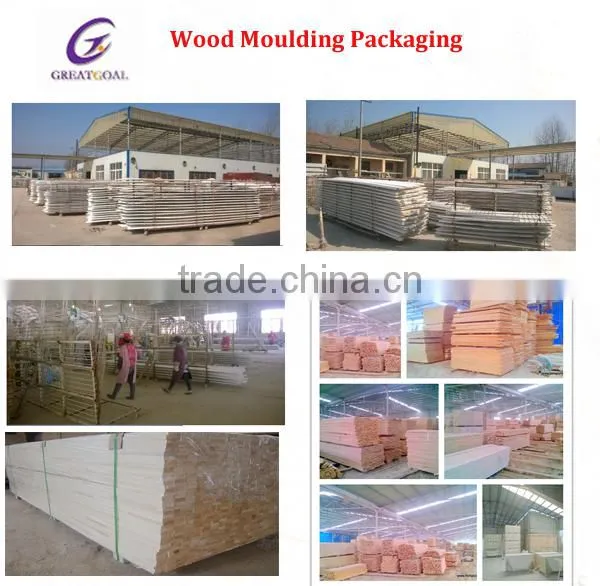 Gesso White primed MDF moulding wardrobe white wood moulding