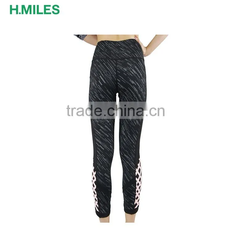 Reflactive female gym tights high waist leggings for women fitness