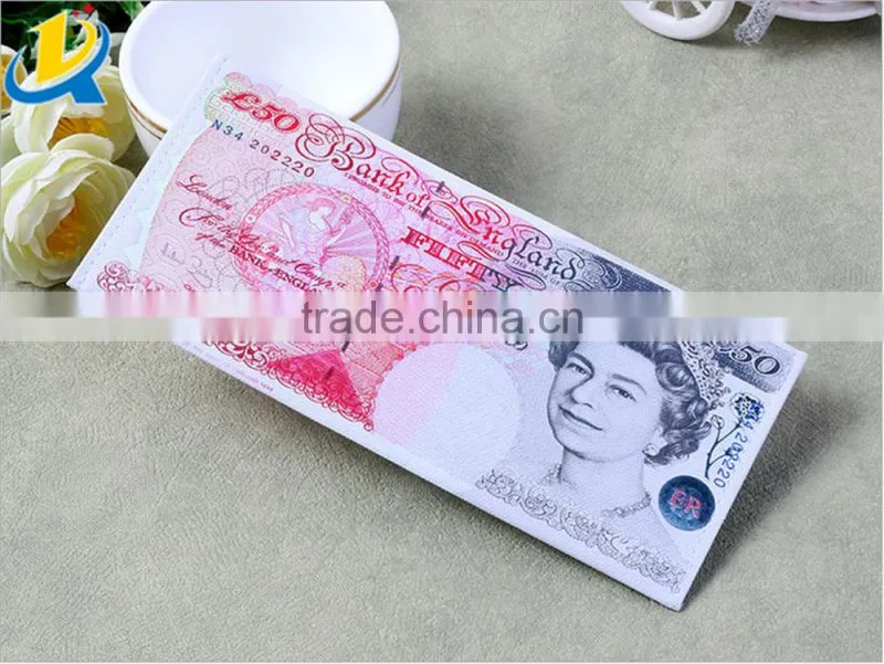 Hot selling promotion gift portable fashion canvas wallet