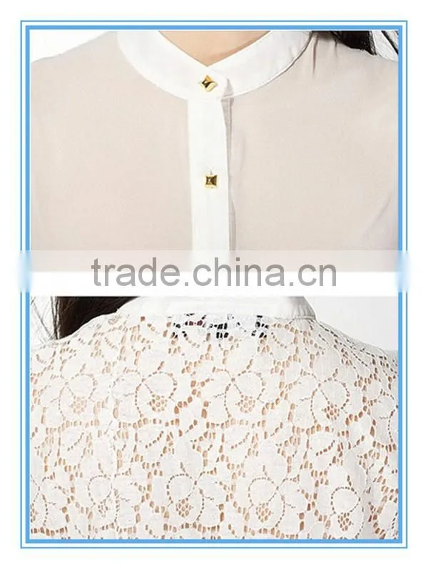2016 Fashion Lady Sexy See Through Chiffon Sleeveless Blouse