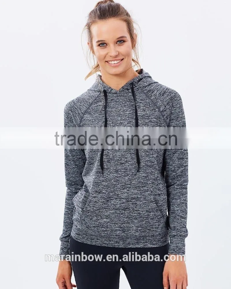 Lightweight Womens Raglan Long Sleeve Gym Pullover Hoodie Shirt Dry Fit Outdoor Performance Hoodie Jacket Sports wear