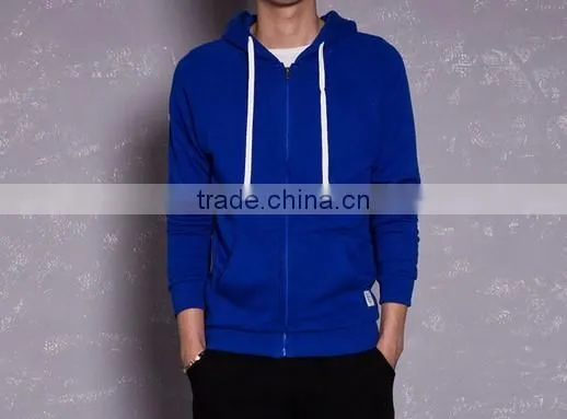Good quality hot sale fashion China wholesale custom men rubgy zipper hoodies