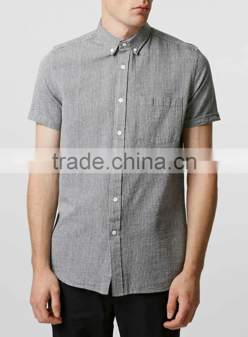 man linen soft short sleeve slim fit shirts