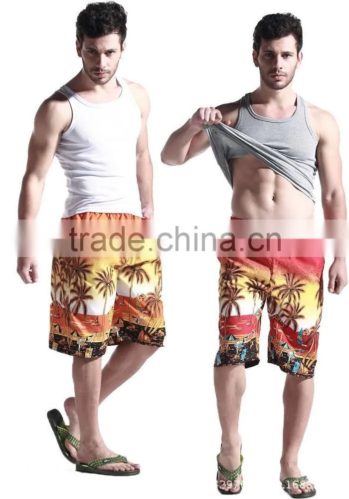 2014 Fashion Custom Couple Hot Mens Beach Shorts Wholesale