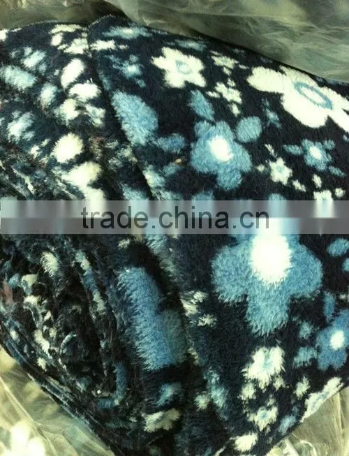 Point Printed Microfiber Fabric For Sale Long Pile Coral Fleece Fabric