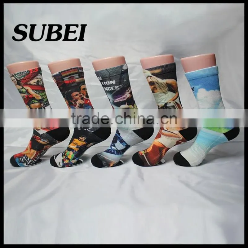 Sublimation sock sports socks 360 printing digital printing sock sports socks