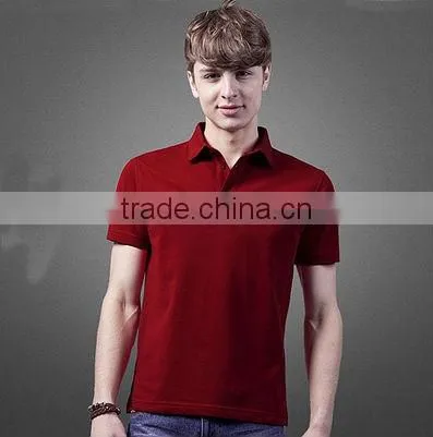 Solid color blank designer mens polo tshirts red