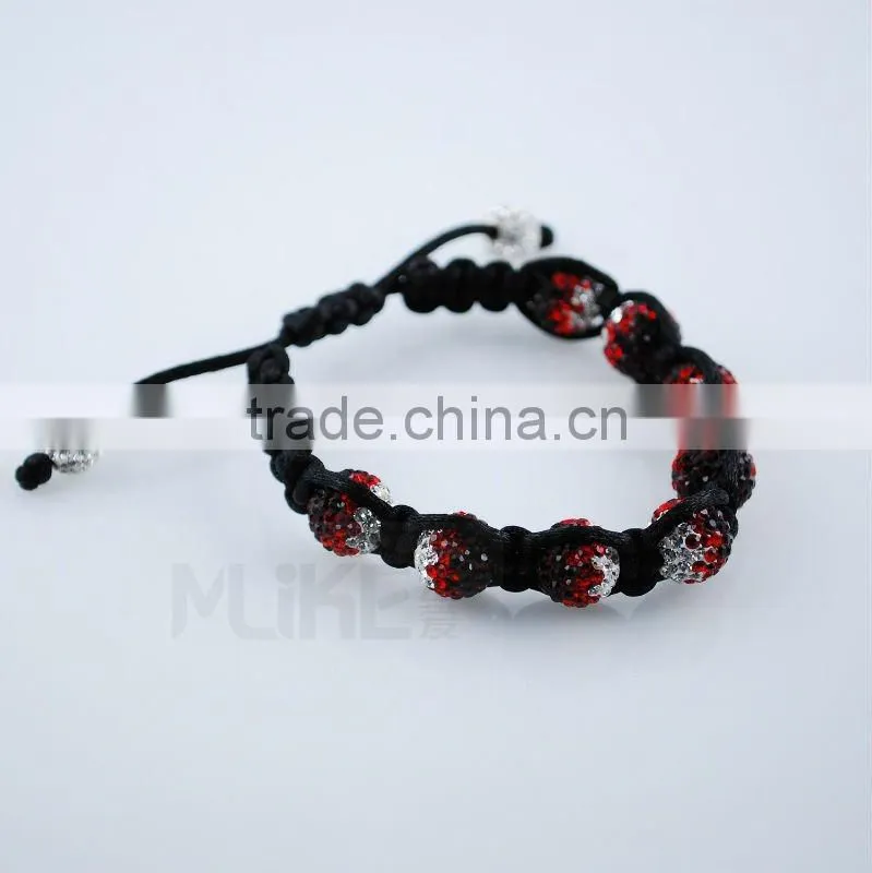 Czech Rhinestone Shamballa bracelet