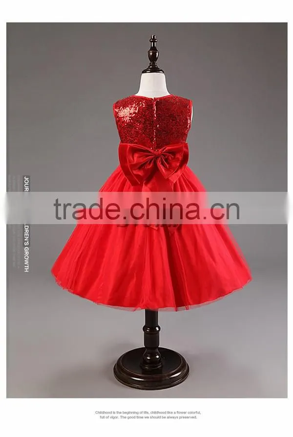 Creazy hot sell Girls Dress Beautiful Princess party dress High Quality wedding dress for Girls with Sequins