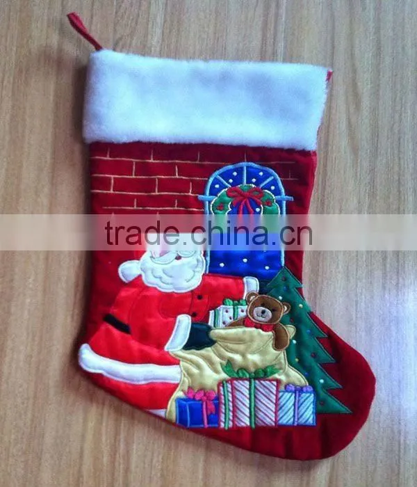 2014 Christmas socks with santa heads