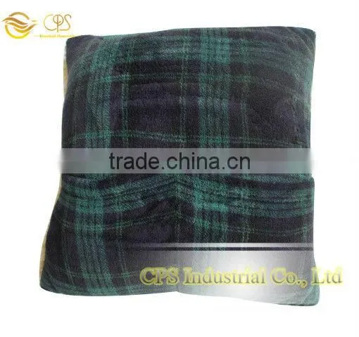 Suede cushions with pocket decorative pillow