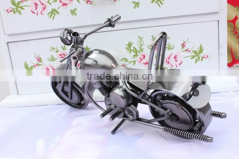 Handmade Metal Motorcycle Model Iron Craft Decoration & Gift New
