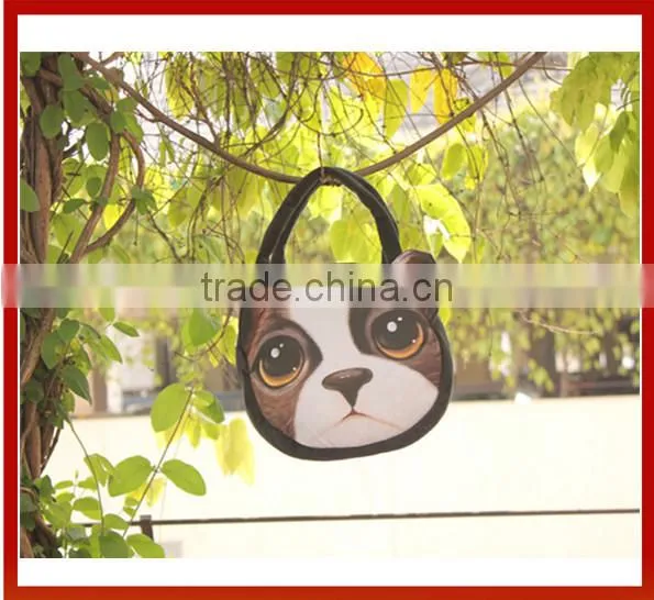 Lovely New Animal Shaped Handbag Vintage Shopping Handbags /3D Cat Bag Handbag For Woman / Cute Cat Plush Lady Bag