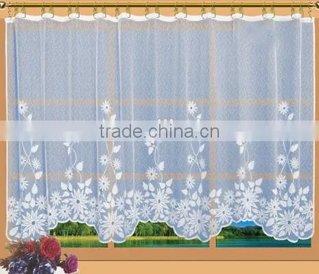 printed warp knitting kitchen curtain